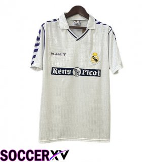 Real Madrid Retro Home Soccer Jersey White 1989-1990