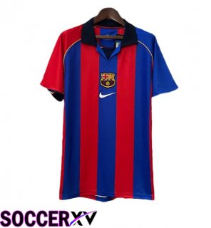 FC Barcelona Retro Home Soccer Jersey Blue Red 2001-2002