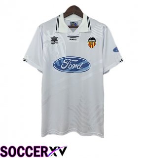 Valencia CF Retro Home Soccer Jersey White 1995-1996