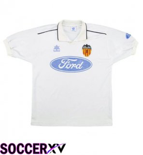 Valencia CF Retro Home Soccer Jersey White 1996-1997