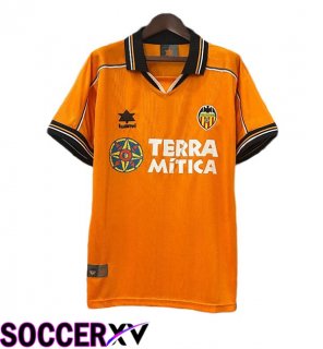 Valencia CF Retro Away Soccer Jersey Orange 1999-2000