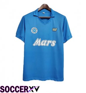 SSC Napoli Retro Home Soccer Jersey Blue 1989-1990