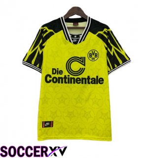 Dortmund BVB Retro Home Soccer Jersey Yellow 1994-1995