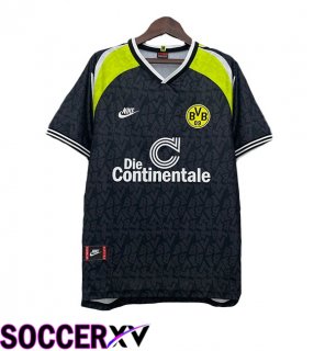 Dortmund BVB Retro Away Soccer Jersey Black 1995-1996