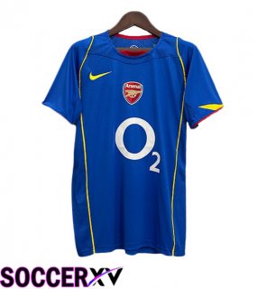 Arsenal Retro Away Soccer Jersey Blue 2004-2005