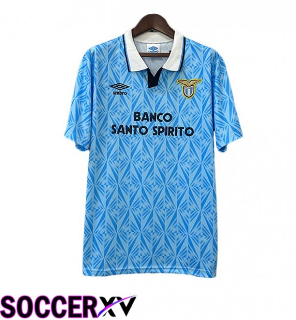 SS Lazio Retro Home Soccer Jersey Blue 1991-1992