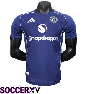 Manchester United Soccer Jersey Special Edition Blue Marine 2025/2026