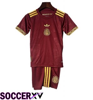 Mexico Kids Soccer Jersey Red 2025/2026