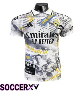 Real Madrid Soccer Jersey Special Edition White/Yellow 2025/2026