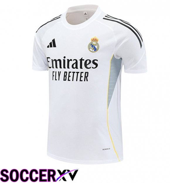 Real Madrid Training T Shirt White 2025/2026