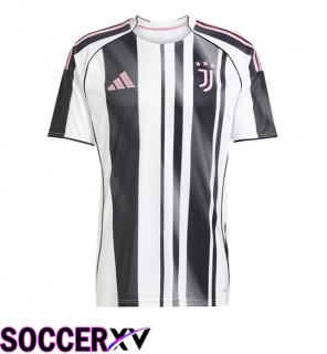 Juventus Home Soccer Jersey Black White 2025/2026