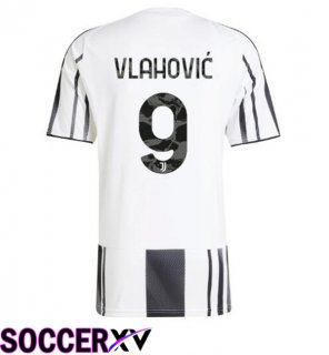 Juventus (VLAHOVIĆ 9) Home Soccer Jersey Black White 2025/2026