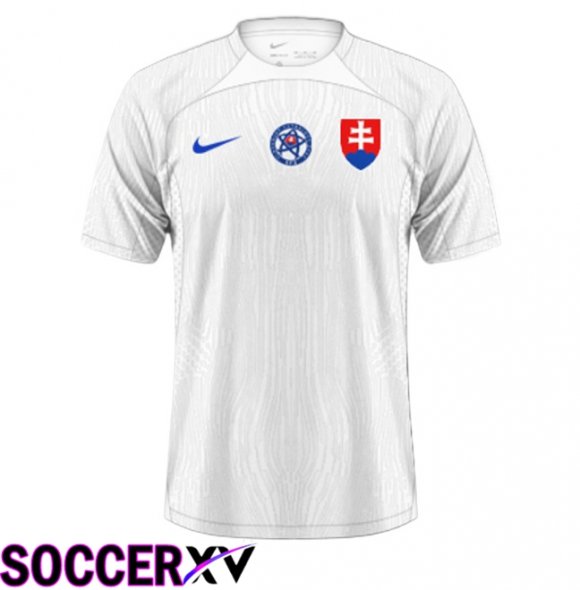 Slovakia Away Soccer Jersey 2024/2025