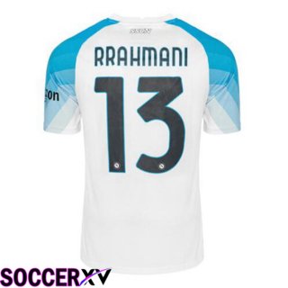 SSC Napoli (Rrahmani 13) Soccer Jersey Face Game Blue White 2022/2023