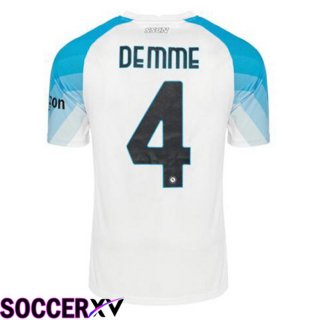 SSC Napoli (Demme 4) Soccer Jersey Face Game Blue White 2022/2023