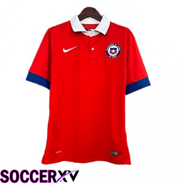 Chili Retro Home Soccer Jersey Red 2015-2016