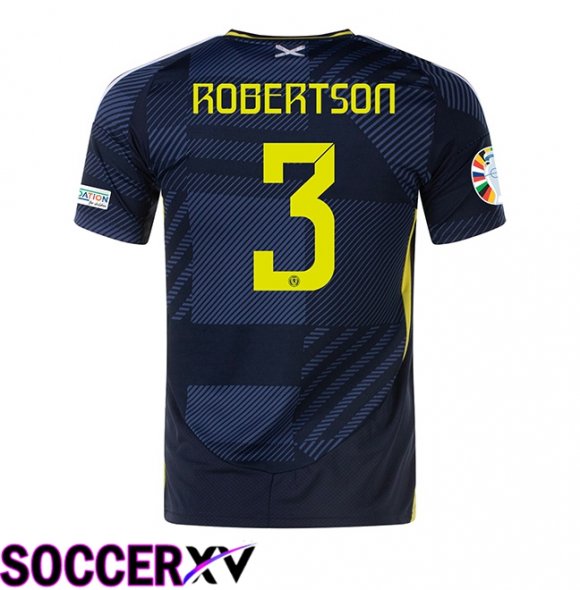 Scotland (ROBERTSON 3) Home Soccer Jersey UEFA Euro 2024