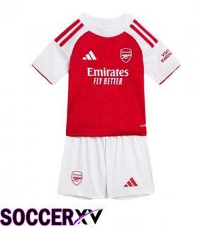 Soccer Jersey Arsenal Kids Home Red White 2025/2026
