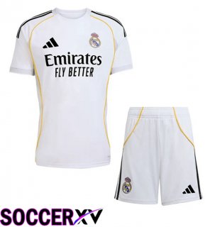 Soccer Jersey Real Madrid Kids Home White 2025/2026