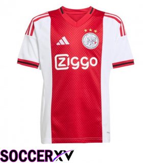 Soccer Jersey AFC Ajax Home Red White 2025/2026