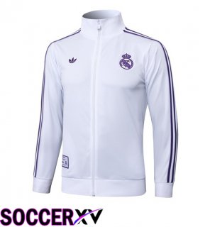 Training Jacket Real Madrid White 2025/2026