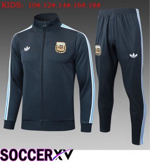 kit Training Tracksuit - Training Jacket Argentina Kids Grey 2025/2026