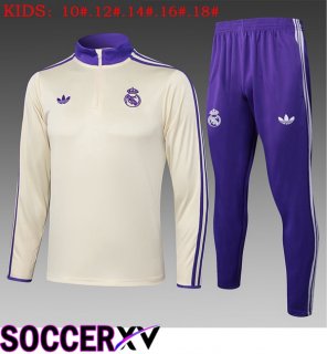 kit Training Tracksuit Real Madrid Kids Yellow 2025/2026