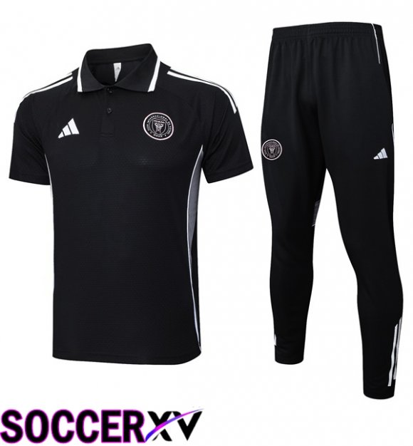 Soccer Polo Inter Miami CF + Training Pants Black 2025/2026