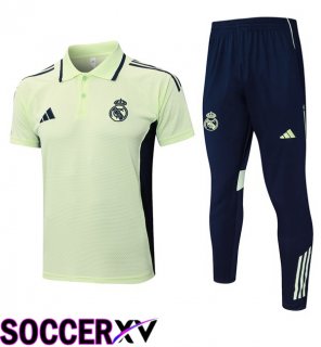Soccer Polo Real Madrid + Training Pants Green 2025/2026