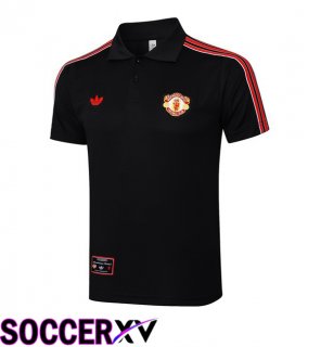 Soccer Polo Manchester United Black 2025/2026