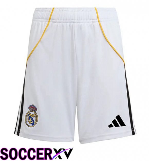 Soccer Shorts Real Madrid Home White 2025/2026