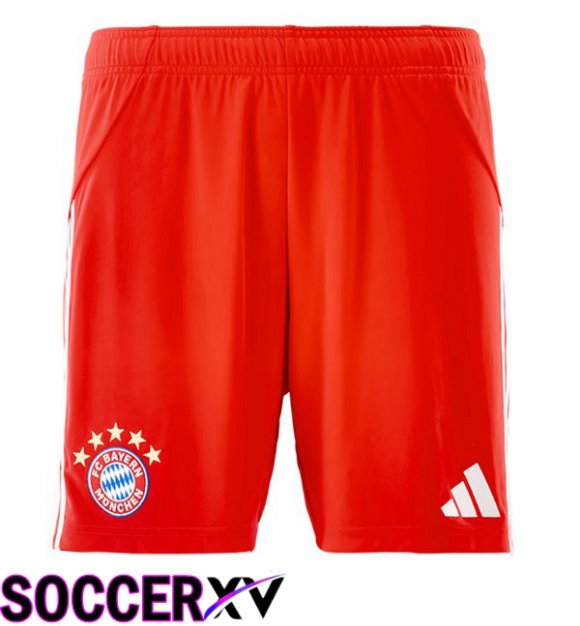 Soccer Shorts Bayern Munich Home Red 2025/2026