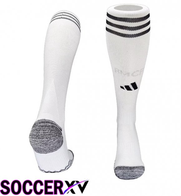 Soccer Socks Real Madrid Home White 2025/2026