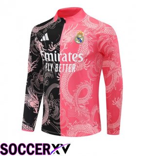 Training Sweatshirt Real Madrid Pink Black 2025/2026