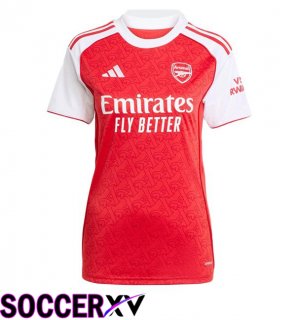 Soccer Jersey Arsenal Women Home Red White 2025/2026