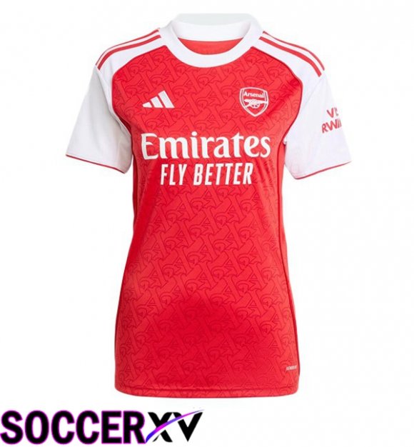 Soccer Jersey Arsenal Women Home Red White 2025/2026