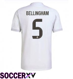 Soccer Jersey Real Madrid (Bellingham 5) Home White 2025/2026