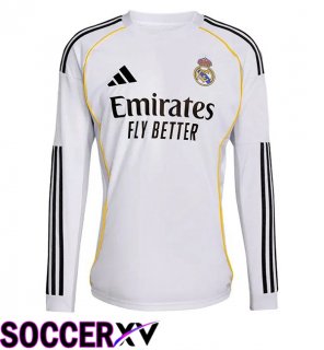 Soccer Jersey Real Madrid Home Long sleeve White 2025/2026