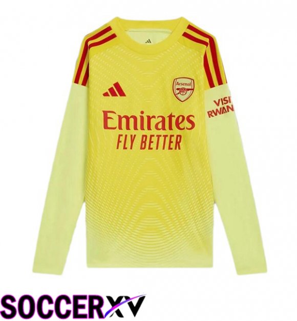 Soccer Jersey Arsenal Goalkeeper Long sleeve Yellow 2025/2026