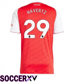 Soccer Jersey Arsenal (HAVERTZ 29) Home Red White 2025/2026