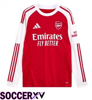 Soccer Jersey Arsenal Home Long sleeve Red White 2025/2026