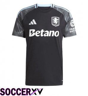 Soccer Jersey Aston Villa Away Black 2025/2026