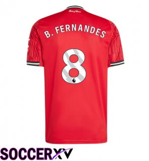Soccer Jersey Manchester United (B. FERNANDES 8) Home Red 2025/2026
