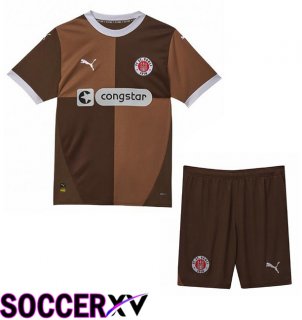 FC St. Pauli Kids Home Soccer Jersey Yellow 2024/2025
