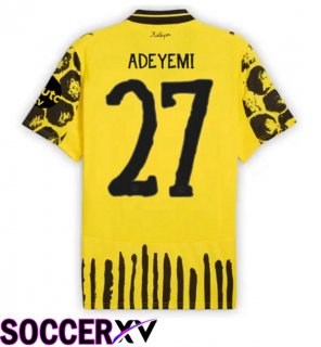 Soccer Jersey Dortmund BVB Club World Cup (Adeyemi 27) Home Yellow Black 2025/2026