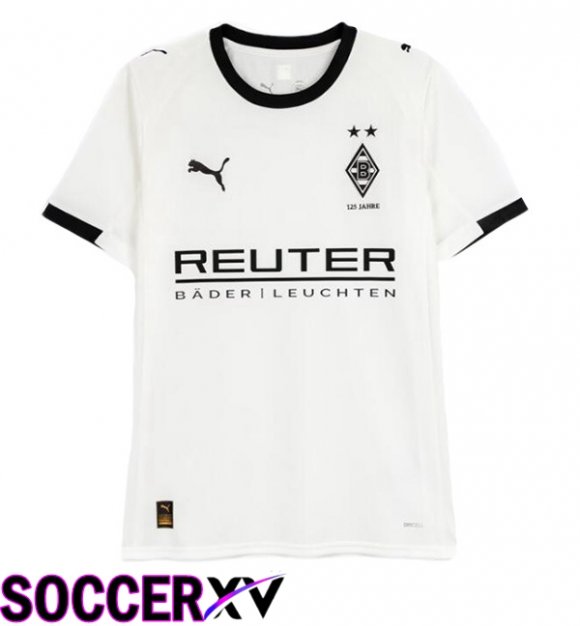 Soccer Jersey Monchengladbach Home White 2025/2026