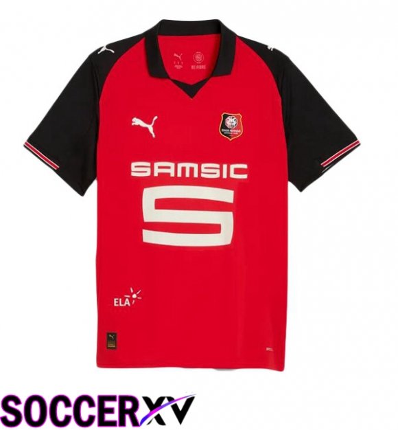 Soccer Jersey Stade Rennais Home Red 2025/2026