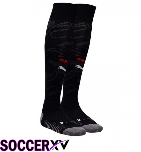 Soccer Socks AC Milan Home Black 2025/2026