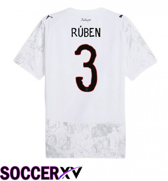 Soccer Jersey Manchester City Club World Cup (Ruben Dias 3) Home White 2025/2026