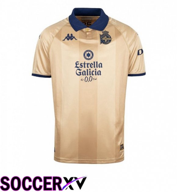 Soccer Jersey Deportivo De La Coruna Édition 25e Anniversaire Yellow